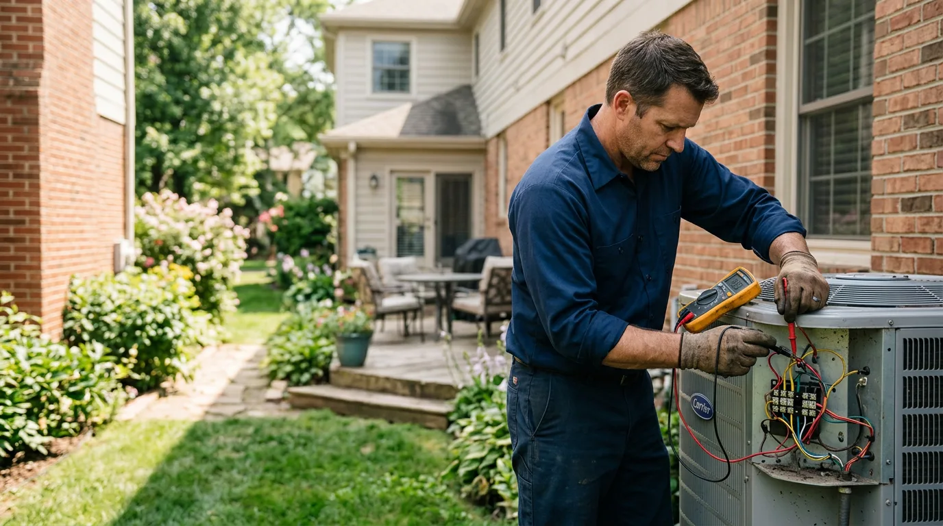 HVAC technician working near Bomont, WV
